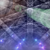 <span class=heading><b>Crystallographic Stargate</b> by Stefano Vespucci</span><br />

When electrons interact with materials, beautiful patterns may be
produced. Our image is an artistic view of a pattern produced from
a silicon crystal when electrons reflected from the surface and the
bulk of the crystal interact. Such patterns allow the separation of
the atoms of the crystal to be determined. These measurements are
vital for understanding the properties of new synthesised materials
ranging from metal alloys to semiconductors.<br /><span class=small>Image: © 2015 Stefano Vespucci</span>