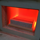 <span class=heading><b>Reinforced Concrete Subjected to Fire</b> by Mohammad Alqassim (Pure and Applied Chemistry)</span><br />Forensic examination of fire-damaged concrete structures could be achieved by several engineering methods. The responses of construction materials to thermal exposures are variable, and typical reinforced concrete may withstand temperatures up to 1000 °C before disintegration. Intensity and duration of the fire can be estimated by observing the collateral damages. Information gathered from the latter may provide necessary evidence in the analysis of fire scene debris and expert witness reports. </strong><br /><span class=small>Image: © 2014 Mohammad Alqassim</span>.  <span class=small>Collaborators: Prof. Niamh Nic Daeid</span>