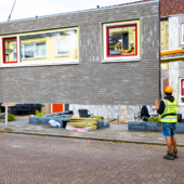 <span class=heading><b>North Sea revolution: creating greener homes</b> by Xiu Yan</span><br />INDU-ZERO is a collaboration between 14 European organisations from 6 countries that aims to transform approximately 22 million properties across the entire North Sea region. The housing, built between 1950 and 1985, is typically poorly insulated and energy inefficient. However, through the applied expertise of the consortium, a blueprint has been designed to develop a cost-effective, aesthetically pleasing and environmentally friendly technological solution to deliver sustainable, net-zero renovation packages.<br /><span class=small>Image: © 2022 Xiutian Yan/ Indu-Zero Project</span>.  <span class=small>Collaborators: Provincie Overijssel, Ghent University, RCPanels, KAMPC, Johanneberg Science Park, Buro de Haan</span>