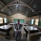 <span class=heading><b>Energizing Education in Malawi</b> by Peter Dauenhauer</span><br />The N’dakwera primary school is one of the twenty-four primary
schools provided with solar power under the Malawi Renewable
Energy Programme. As headmaster, Eustace Namabowa has stated
that, for the first time, the school now benefits from clean and
sustainable lighting. Electric lighting makes night classes possible
for the students, allowing for more studying and improved chances
to reach better secondary schools.
 <br /><span class=small>Image: © 2015 Peter Dauenhauer</span>