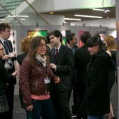 <span class=heading><b>Images of Research</b> by Guy Hinks</span><br /><p class=int>The public enjoy the exhibition as they attend different events through the Engage with Strathclyde week, 2015.</p><span class=small>Image: © 2022 Guy Hinks 2015</span>