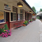 <span class=heading><b>Community Involvement and Place Transformation</b> by Matthew Alexander (Marketing)</span><br /><p class=int>“A railway station mirrors the soul of the place where it is located” (Kopperud, 1998) <br /><br />Our research explored ‘Adopt A Station’, a partnership between First ScotRail and groups who ‘adopt’ local railway stations. The scheme allows community members to utilize unused station spaces to provide services or facility improvements that benefit the community. Over 100 stations have been adopted with projects including gardening, charity bookshops, cafes, galleries and heritage centres. <br /><br />Our study included station visits, interviews and observation and offers a contrast to notions of placelessness by highlighting how placefullness can be achieved through community involvement. Through community involvement and passion redundant spaces are resurrected and imbued with new meaning. The financial crisis saw a decline to the high street with shops and other community places forced to close. Our research highlights the impact of consumers when they demonstrate resilience to market forces, regaining control of their community from within.</p><span class=small>Image: © 2012 Matthew Alexander</span>.  <span class=small>Kathy Hamilton</span>