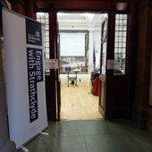 <span class=heading><b>Talk of the Steamie</b> by Rachel Clark</span><br /><p class=int>Images of Research event "Talk of the Steamie" at the People’s Palace. What a great space to use!</p><span class=small>Image: © 2025 Rachel Clark</span>