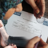 <span class=heading><b>Intratester reliability of universal goniometer</b> by Fatma Moshin (Biomedical Engineering)</span><br />Universal goniometer (UG) is the most commonly measuring tool used in clinical settings for ankle joint range of motion measurements hence, its intratester reliability is essential. Intratester reliability is the degree of agreement between measurements taken by one tester on different occasions. A literature review was conducted about the reliability of UG. Intratester reliability was found to be good to excellent amongst healthy subjects. The studies provided low level evidence and variation in methodology used in the studies reduced the ability for direct comparison between them. In conclusion UG is a reliable tool for ankle joint measurements amongst healthy subjects.<br /><span class=small>Image: © 2013 Fatma Moshin</span>.  <span class=small>Research by Fatma Mohsin from Biomedical Engineering in collaboration with Dr Anthony McGarry and Mr Roy Bowers</span>